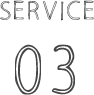 ハウスクリーニング SERVICE 01 見出し装飾
